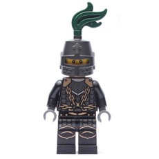 Dragon Knight, Black, Helmet with Dark Green Plume (fig-009888)