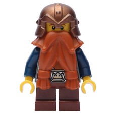 Dwarf, Dark Orange Beard, Copper Helmet (fig-009904)
