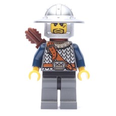 Knight, Archer with Wide Brim Helmet, Quiver, Beard (fig-009927)