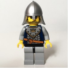 Knight, Dark Blue, Helmet, Stubble (fig-009929)