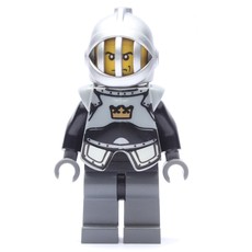 Knight, Black, Armor, Helmet with Grille (fig-009931)