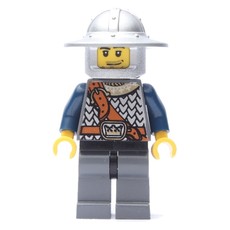 Knight, Dark Blue, Wide Brim Helmet, Stubble (fig-009935)
