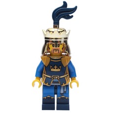King, Dark Blue, Gold Armor and Crown with Dark Blue Plume (fig-009943)