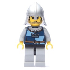 Knight, Dark Blue, Helmet, Stubble and Printed Hair (fig-009952)