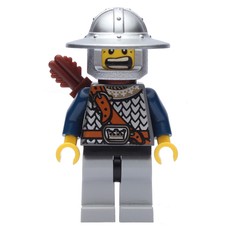 Knight, Archer with Wide Brim Helmet, Quiver, Smile (fig-009953)