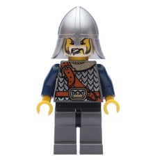 Knight, Dark Blue, Helmet, White Beard (fig-009958)