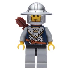 Knight, Archer with Wide Brim Helmet, Quiver, Cheek Lines (fig-009959)