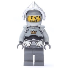 Knight, Gray, Armor, Helmet with Visor (fig-009961)