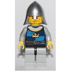 Knight, Dark Blue, Helmet, Cheek Lines (fig-009962)