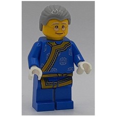 Man, Blue Robe, Light Bluish Gray Hair, Glasses (fig-009977)
