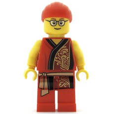 Man, Red Robe with Gold Sash Belt, Red Bandanna, Glasses (fig-009982)
