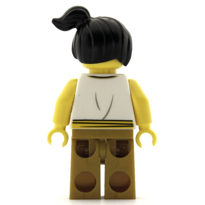 LEGO Set fig-009988 Woman, White Robes with Ties, Black Hair ...