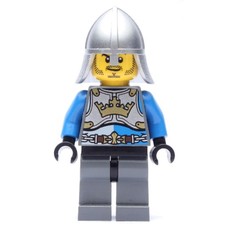 Knight, Blue, Printed Breastplate, Helmet (fig-010060)