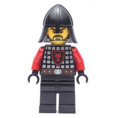 Dragon Knight, Red, Helmet, Beard, Brown Belt (fig-010063)