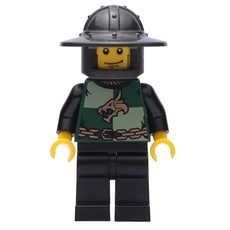 Dragon Knight, Dark Green, Wide Brim Helmet (fig-010076)