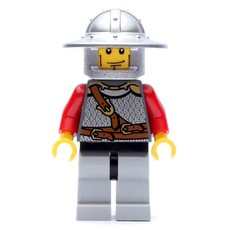 Lion Knight, Wide Brim Helmet, Cheek Lines (fig-010087)
