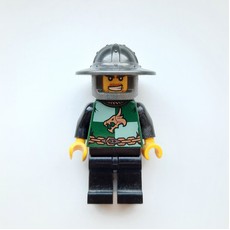 Dragon Knight, Dark Green, Wide Brim Helmet, Angry (Pearl Dark Gray) (fig-010089)