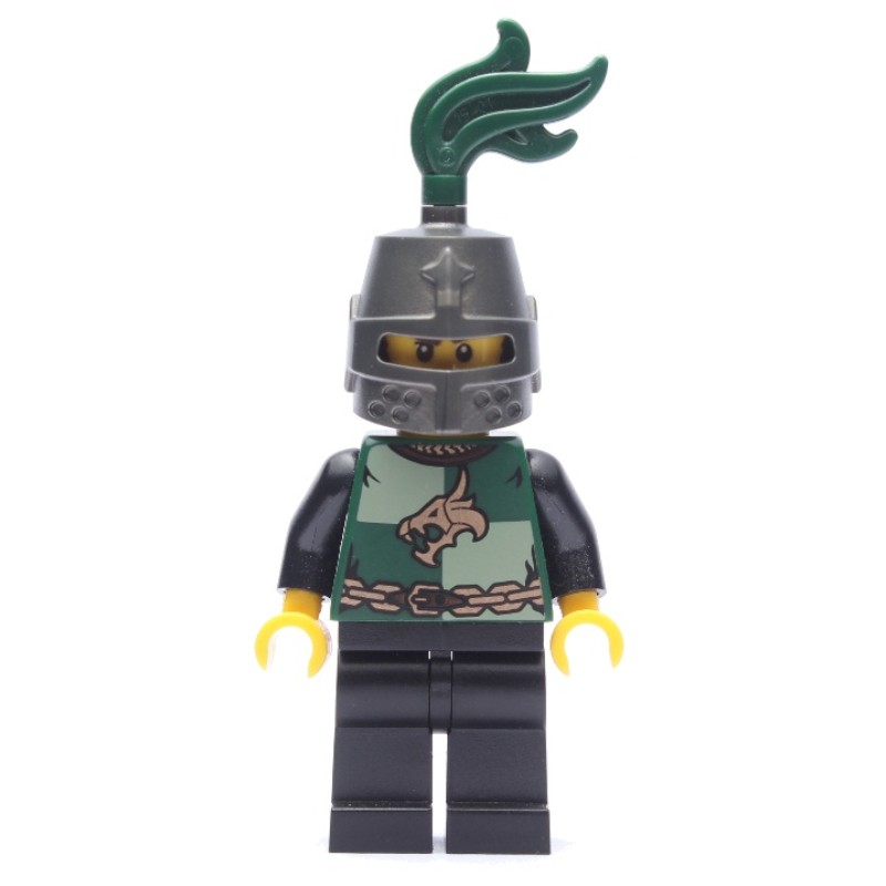 LEGO Set fig010092 Dragon Knight, Dark Green, Helmet with Dark Green