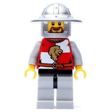 Lion Knight, Wide Brim Helmet, Beard (fig-010098)