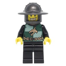 Dragon Knight, Dark Green, Wide Brim Helmet, Gold Tooth (fig-010101)
