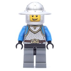Knight, Blue, Wide Brim Helmet (fig-010119)