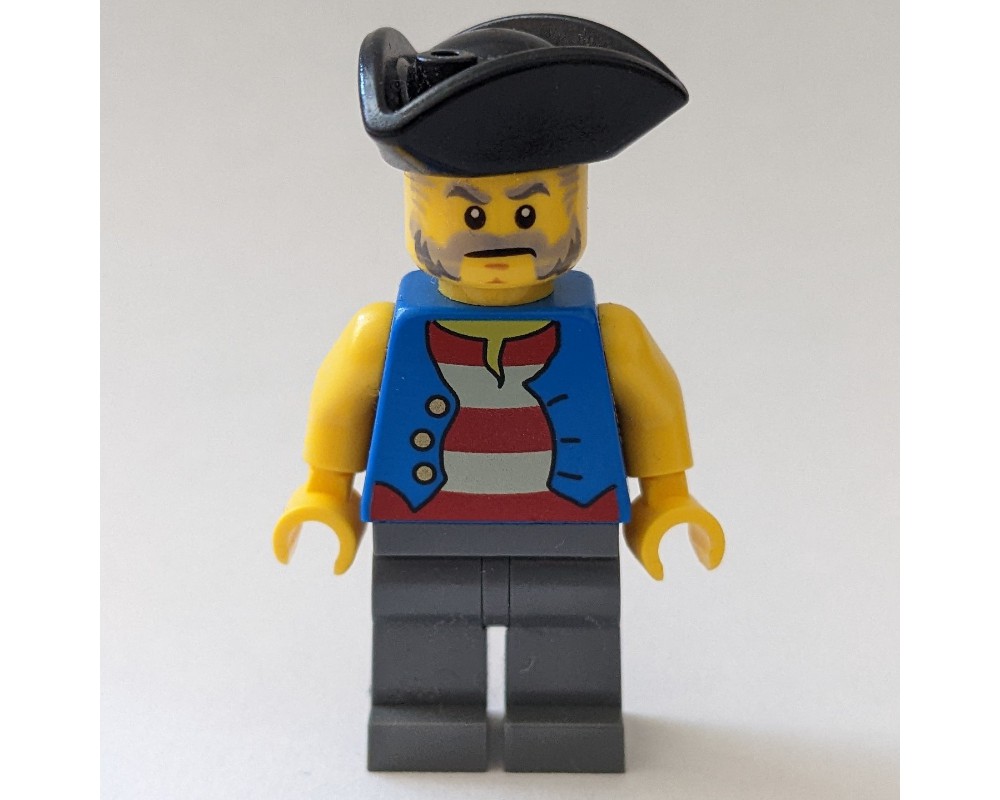 LEGO Pirates Pirate Blue Vest Tan Legs • Minifig pi082
