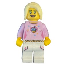 Bright Pink Torso, White Legs, Bright Light Yellow Hair (fig-010135)