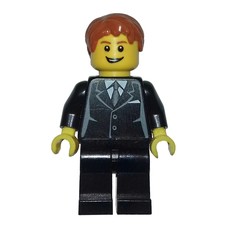 Black Torso, Black Legs, Dark Orange Hair (fig-010156)