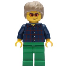 Dark Blue Torso, Green Legs, Dark Tan Hair (fig-010162)