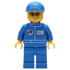 Blue Torso, Legs, and Cap, Orange Sunglasses (fig-010186)