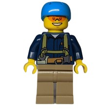 Dark Blue Torso, Dark Tan Legs, Dark Azure Helmet (fig-010200)