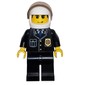 Police - Black Jacket, Black Legs, White Helmet
