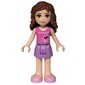 Olivia - Dark Pink Top, Medium Lavender Skirt