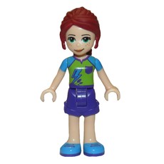 Mia - Lime Top, Dark Purple Skirt (fig-010322)
