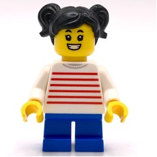 Kid - White Torso, Blue Legs, Black Hair (fig-010371)