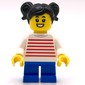 Kid - White Torso, Blue Legs, Black Hair