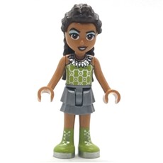 Andrea - Adult, Lime Top, Silver Skirt (fig-010373)