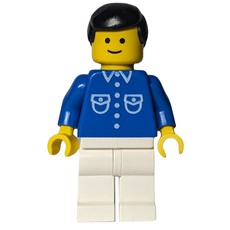Blue Torso, White Legs, Black Hair (fig-010378)