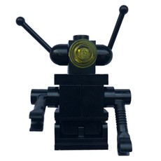 Classic Space Droid - Black, Hinge Base Trans-Yellow Eyes (fig-010410)