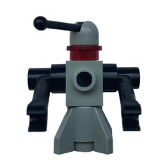 Classic Space Droid - Grey, Rocket Base (fig-010416)