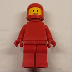 Classic Spaceman, Red with Airtanks (3842a Helmet), Plain Torso (fig-010423)