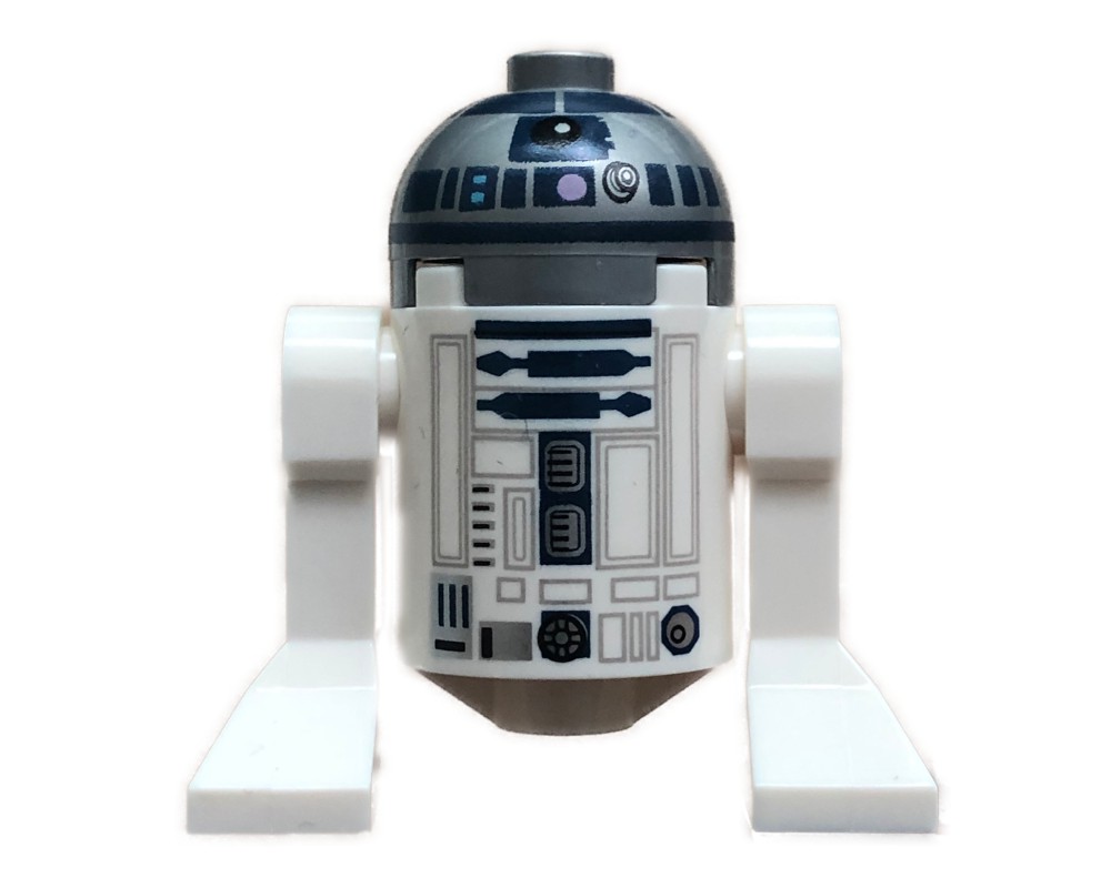 LEGO Set fig-010443 R2-D2, Flat Silver Dome, Dark Blue Print with ...