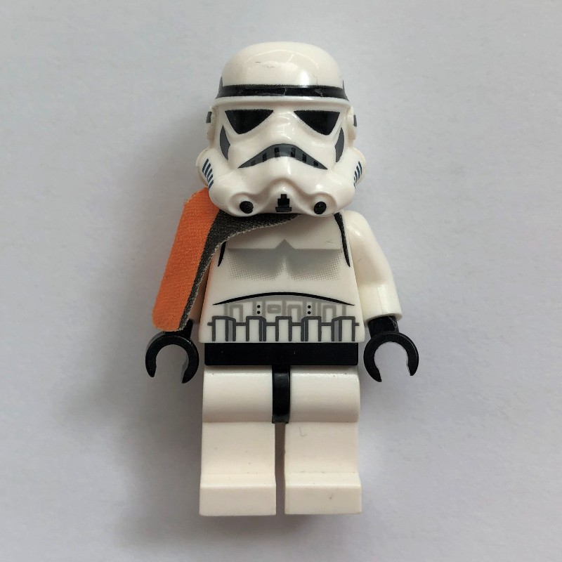 LEGO Set fig-010447 Sandtrooper Squad Leader / Captain, Orange Pauldron ...