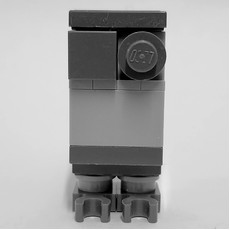 GNK Power Droid (Gonk) - Light Bluish Grey Body, Dark Bluish Grey Legs (fig-010454)