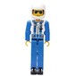 Technic Figure Blue Legs, White Top with Zip & Shoulder Harness Print, Blue Arms - White Helmet
