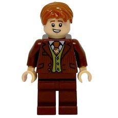 George Weasley in Reddish Brown Suit, Dark Orange Tie (fig-010511)