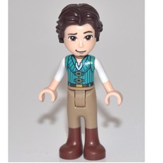 Flynn Rider - Dark Turquoise Vest, Thick Leg Hinge (fig-010539)