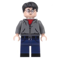 Harry Potter, Dark Bluish Gray Jacket over Red Shirt, Dark Blue Legs (fig-010582)