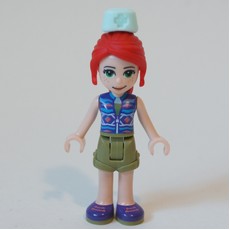 Mia - Dark Purple Top, Olive Green Skirt, Nurse Hat (fig-010594)