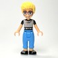 Olly - Chainmail Print Shirt, Dark Azure Pants